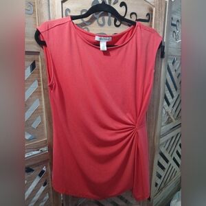 White House Black Market Side Rouche Top